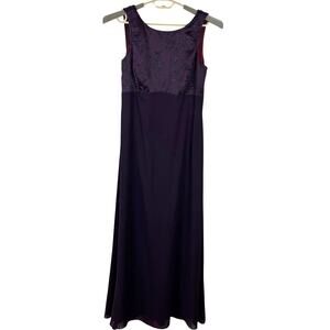 Vintage Cowl Draped Back Dress Gown Purple 90s Y2K prom HOCO evening, event 12